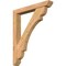 Ekena Millwork Olympic Slat Smooth Bracket w/ Offset Brace, Western Red Cedar, 5 1/2"W x 36"D x 44"H BKT0604X36X44OLY06SWR - alternate 1